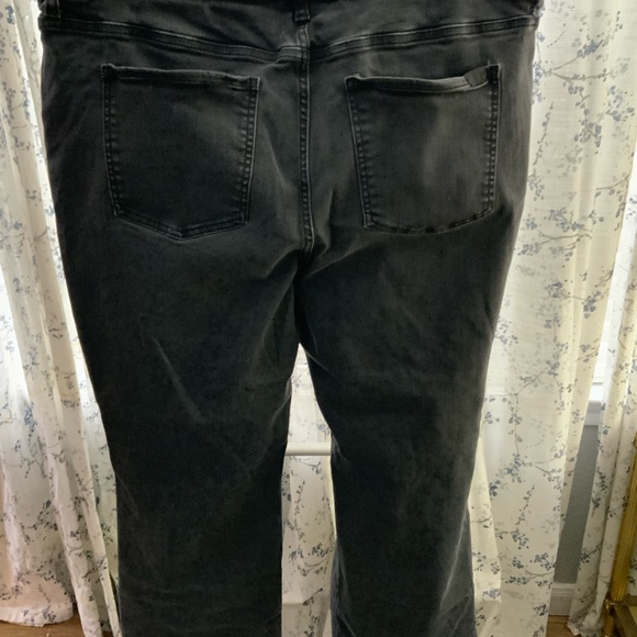 Jen7 from 7 for All Mankind Faded Black Slim Bootcut Jeans Size 20 - Picture 2 of 4